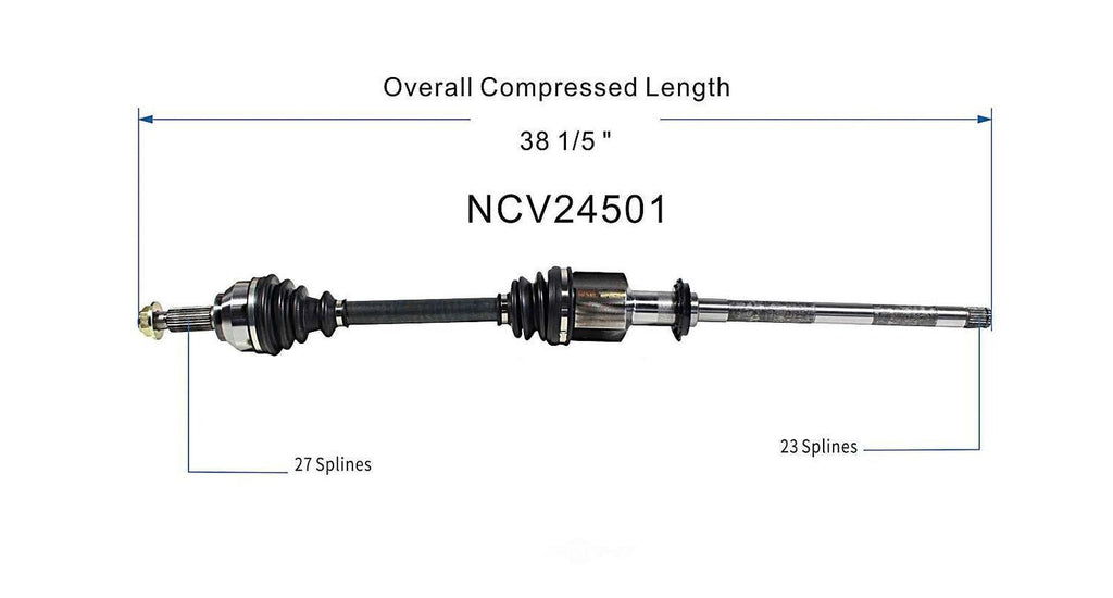 Right New CV Complete Assy   GSP North America   NCV24501