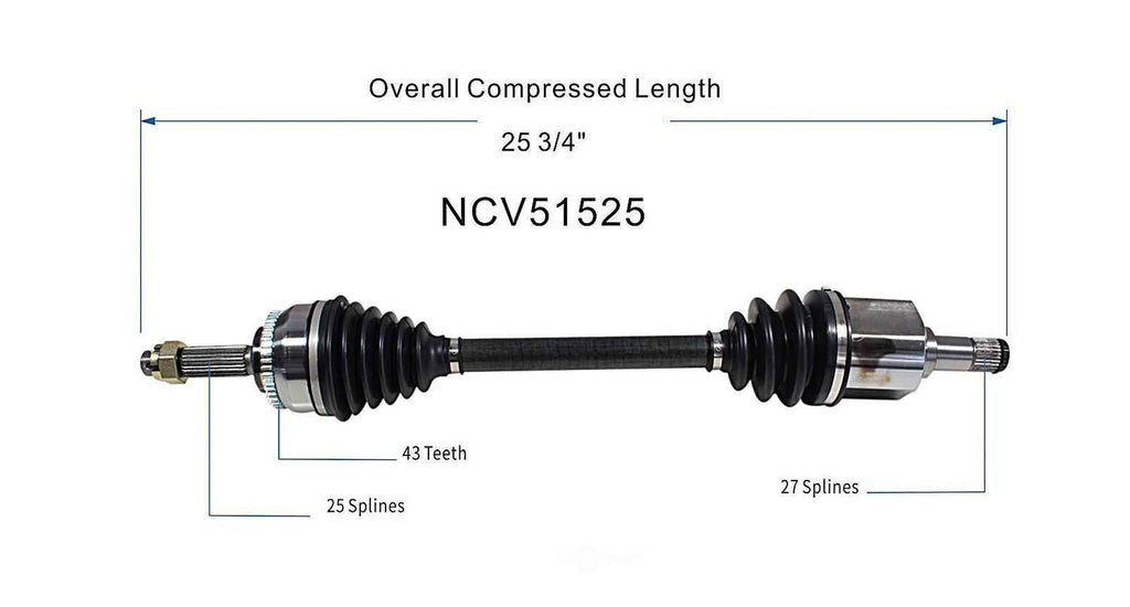 Left New CV Complete Assy   GSP North America   NCV51525