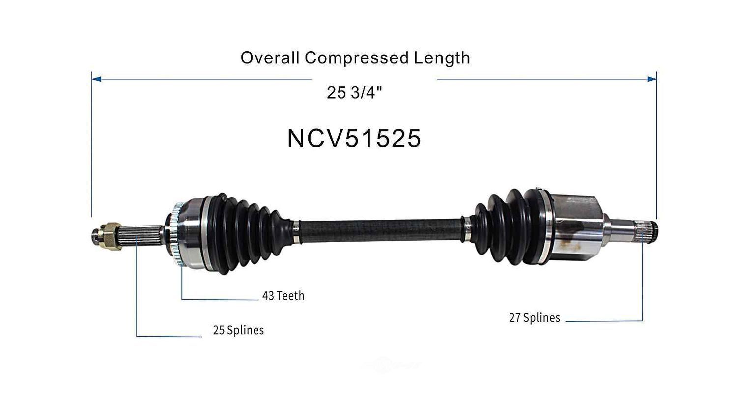 Left New CV Complete Assy   GSP North America   NCV51525