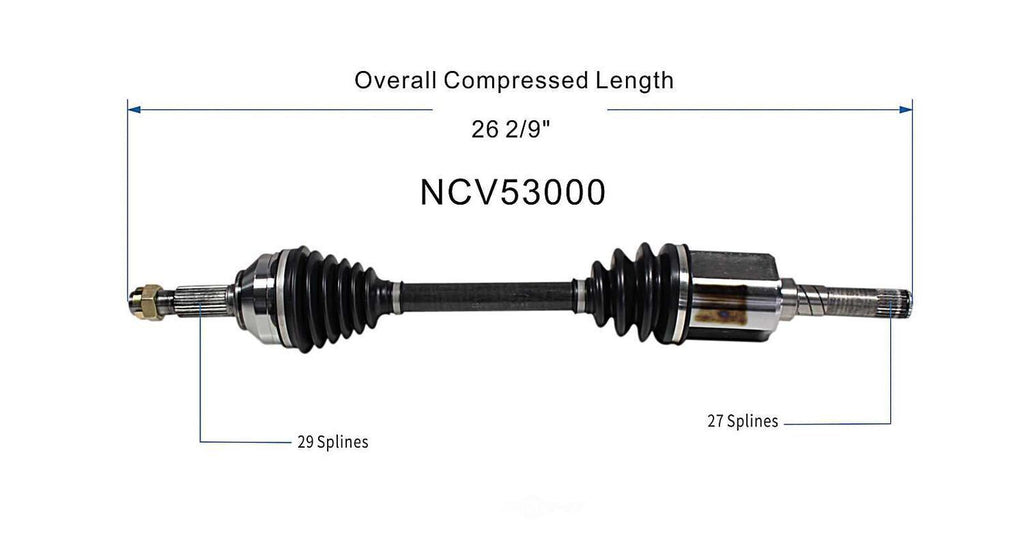 Left New CV Complete Assy   GSP North America   NCV53000