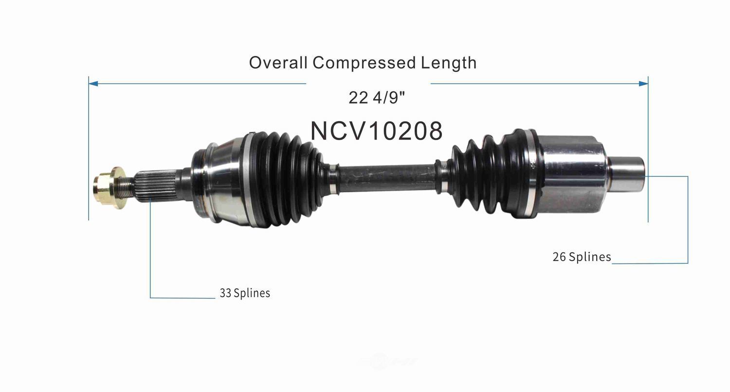 Axle Shaft Assy- CV Shaft   GSP North America   NCV10208
