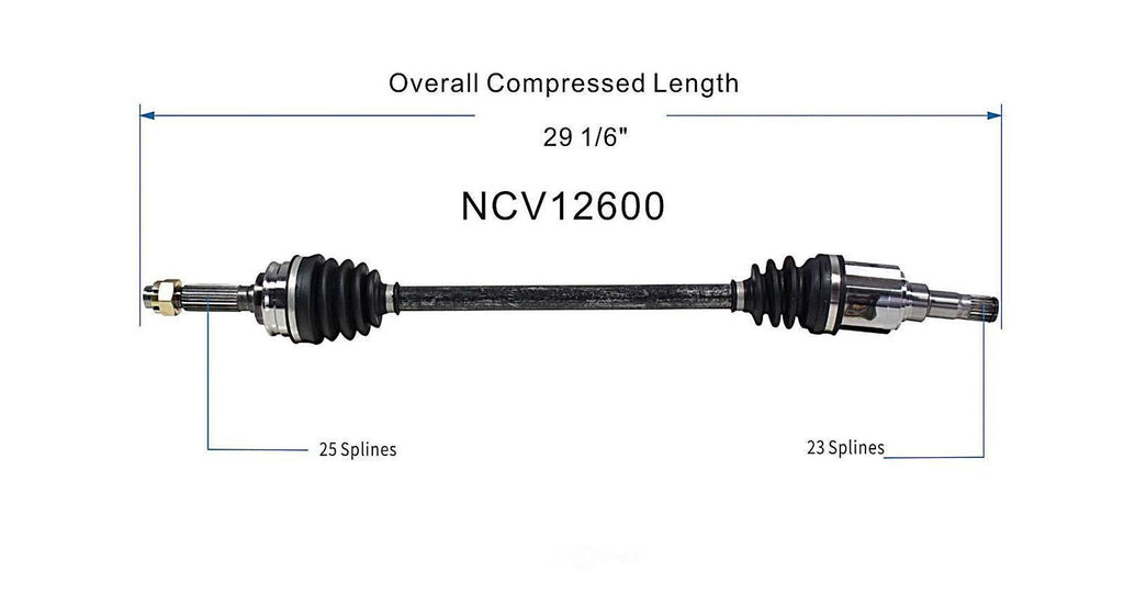 Left New CV Complete Assy   GSP North America   NCV12600
