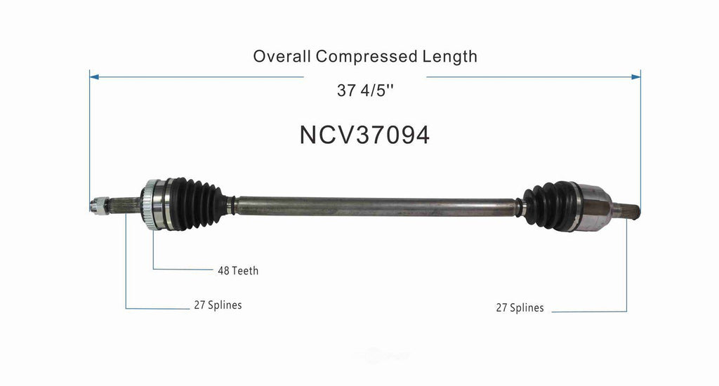 Right New CV Complete Assy   GSP North America   NCV37094