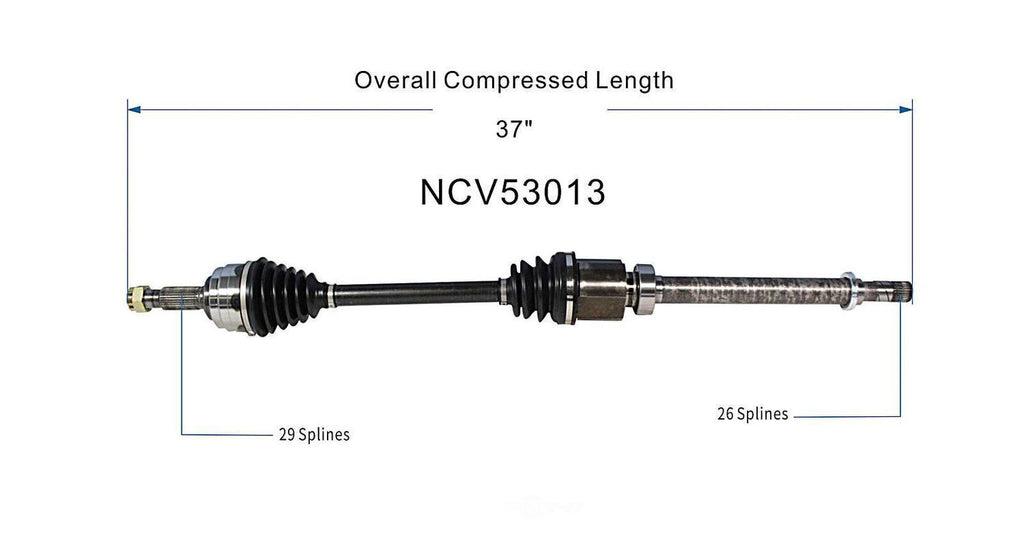 Right New CV Complete Assy   GSP North America   NCV53013