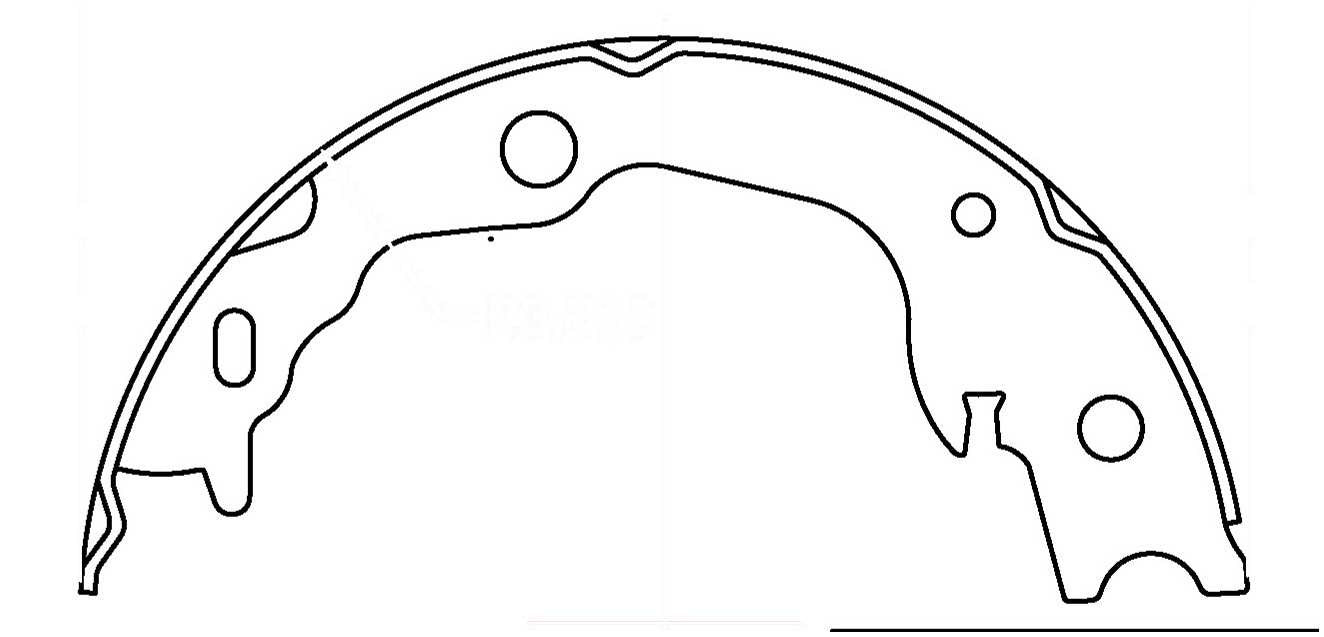 Rr Parking Brake Shoes  Centric Parts  111.10240
