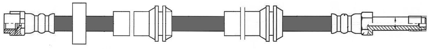 Frt Brake Hose  Centric Parts  150.33066