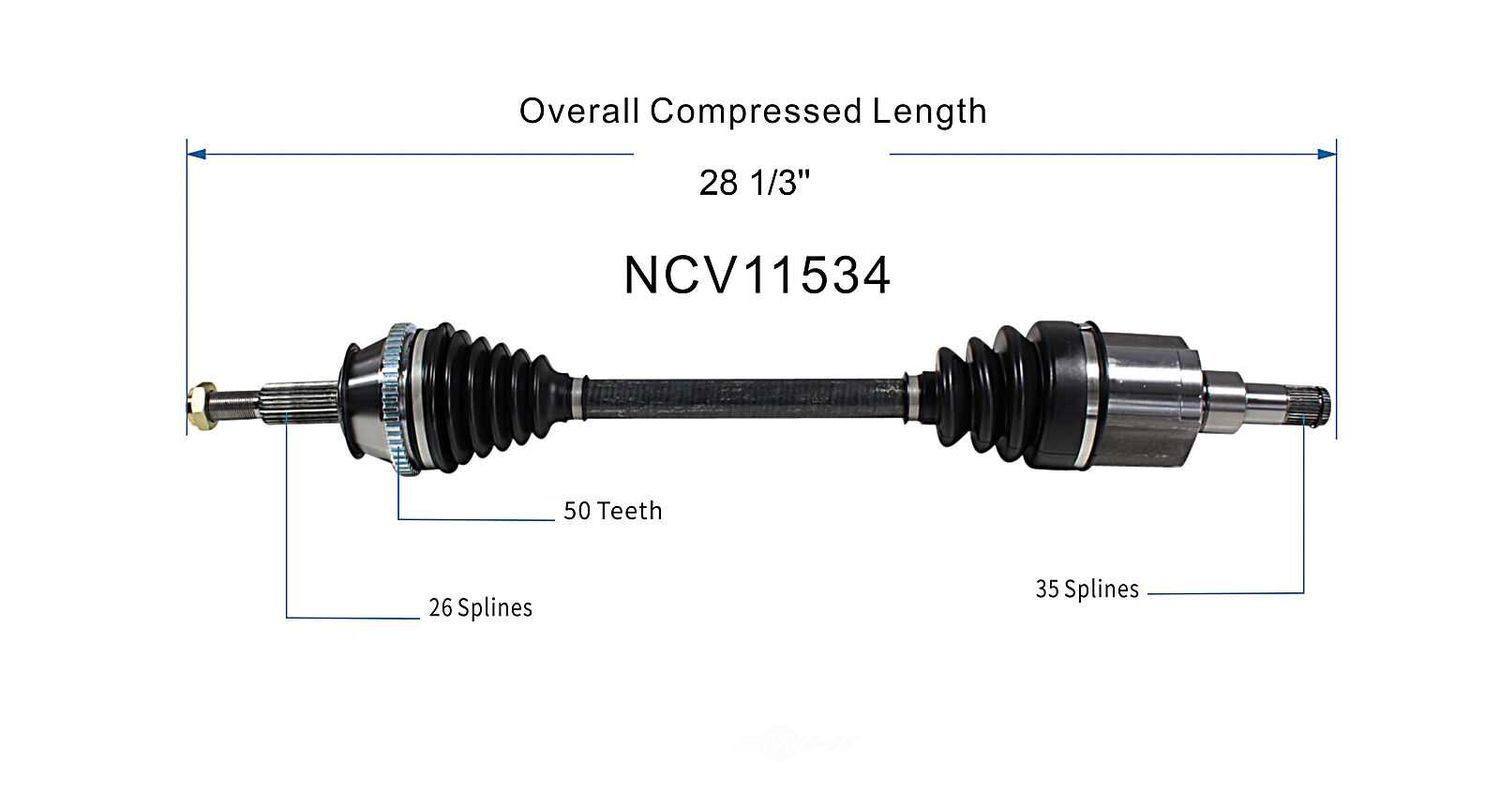 Right New CV Complete Assy   GSP North America   NCV11534