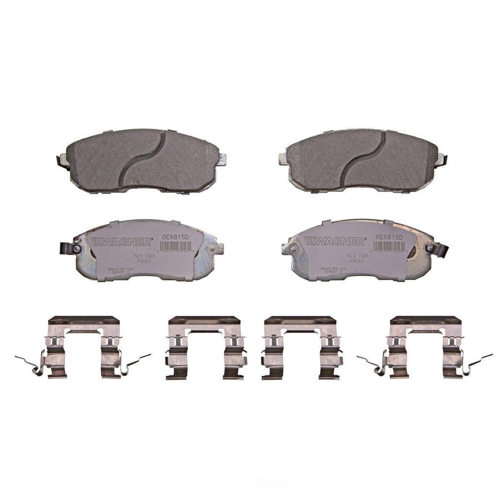 Frt Premium Ceramic Brake Pads  Wagner  OEX815D