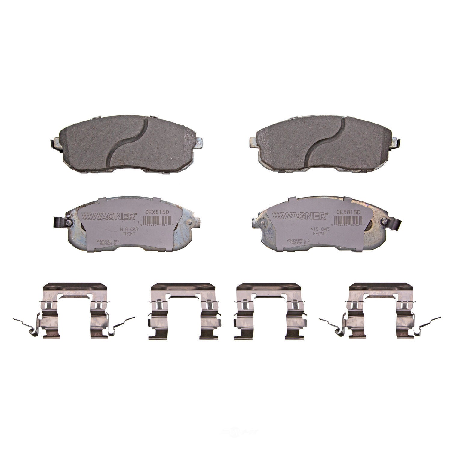 Frt Premium Ceramic Brake Pads  Wagner  OEX815D