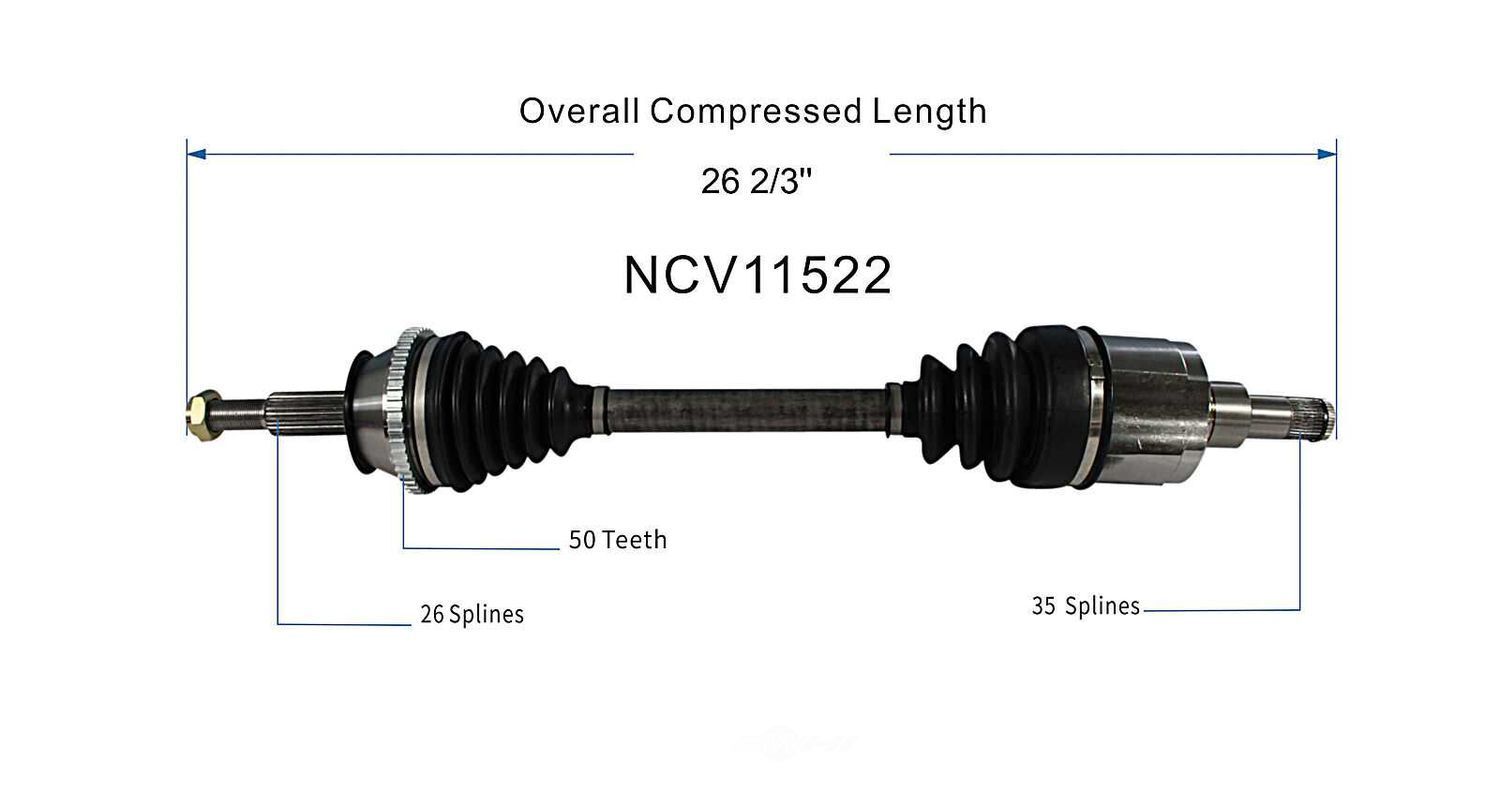 Right New CV Complete Assy   GSP North America   NCV11522