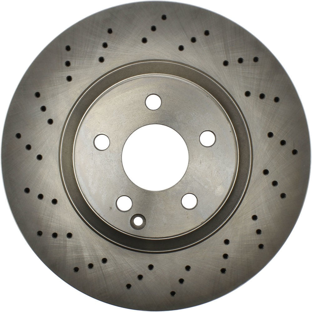 Frt Drilled Brake Rotor  Centric Parts  228.35078