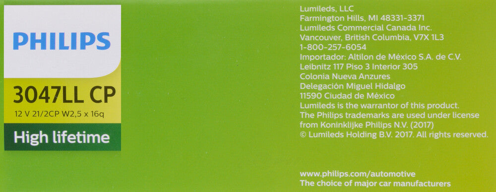 Tail Light  Philips  3047LLCP