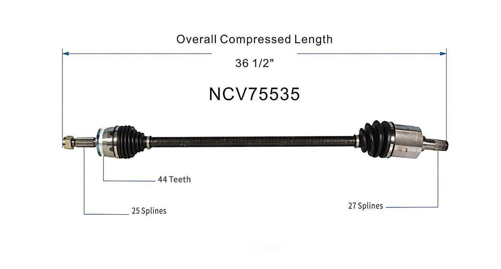 Right New CV Complete Assy   GSP North America   NCV75535