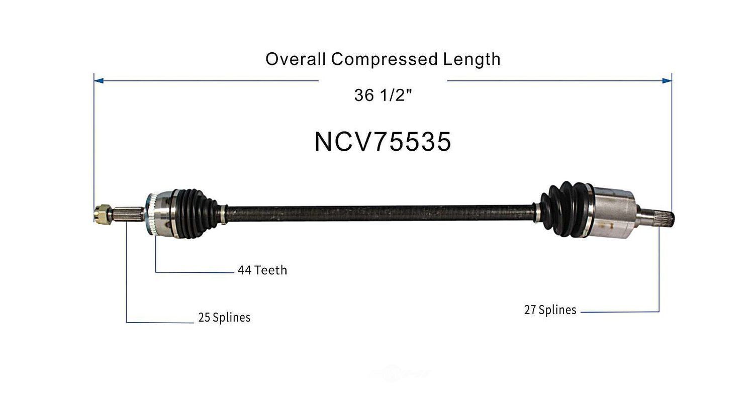 Right New CV Complete Assy   GSP North America   NCV75535