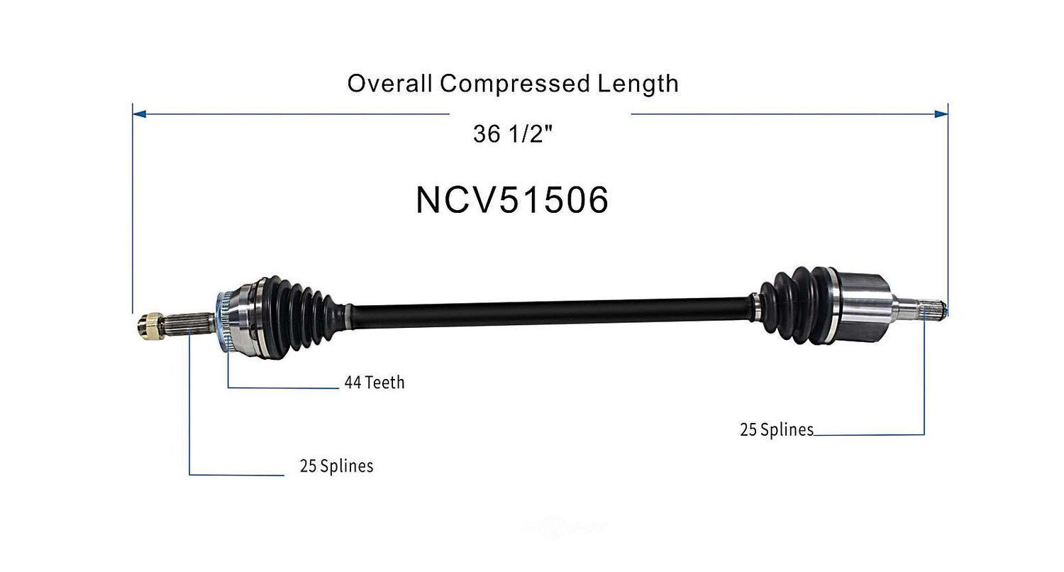 Right New CV Complete Assy   GSP North America   NCV51506