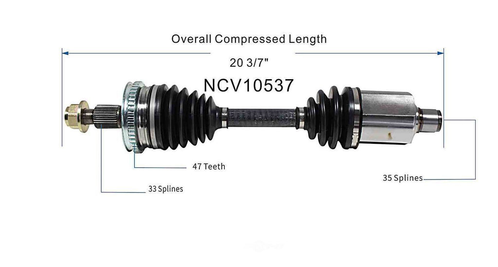 Left New CV Complete Assy   GSP North America   NCV10537