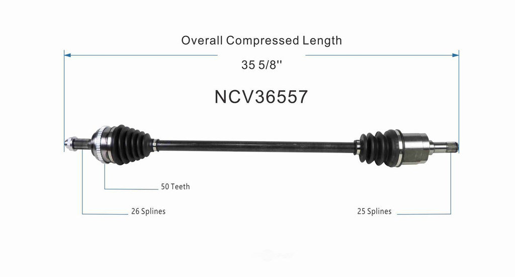 CV Axle Assy   GSP North America   NCV36557