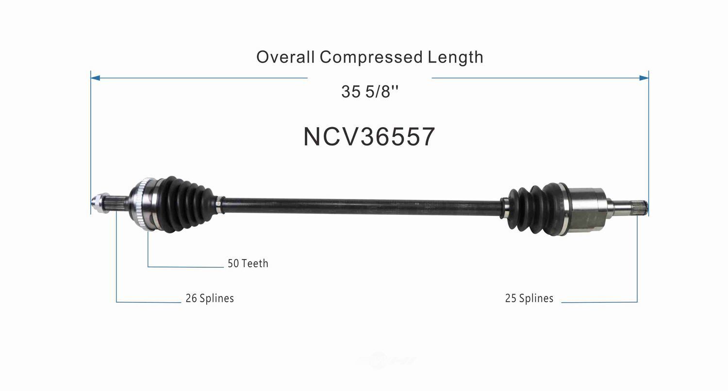 CV Axle Assy   GSP North America   NCV36557