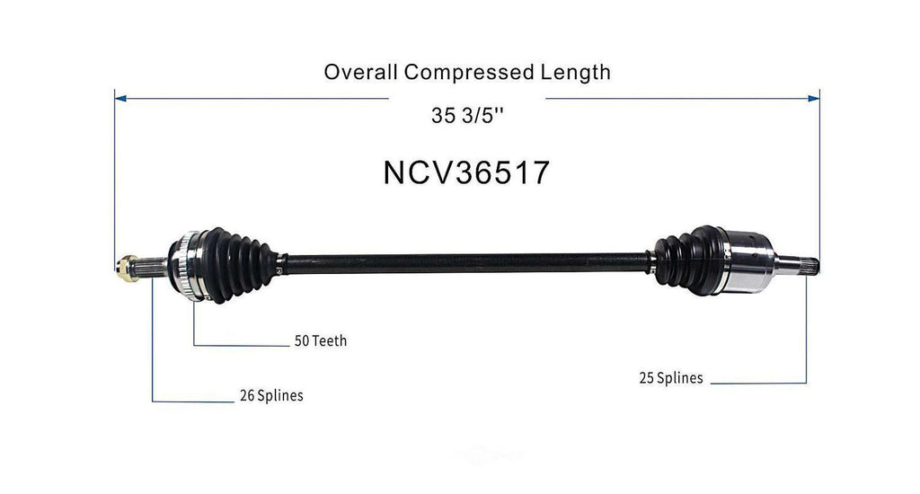 Left New CV Complete Assy   GSP North America   NCV36517