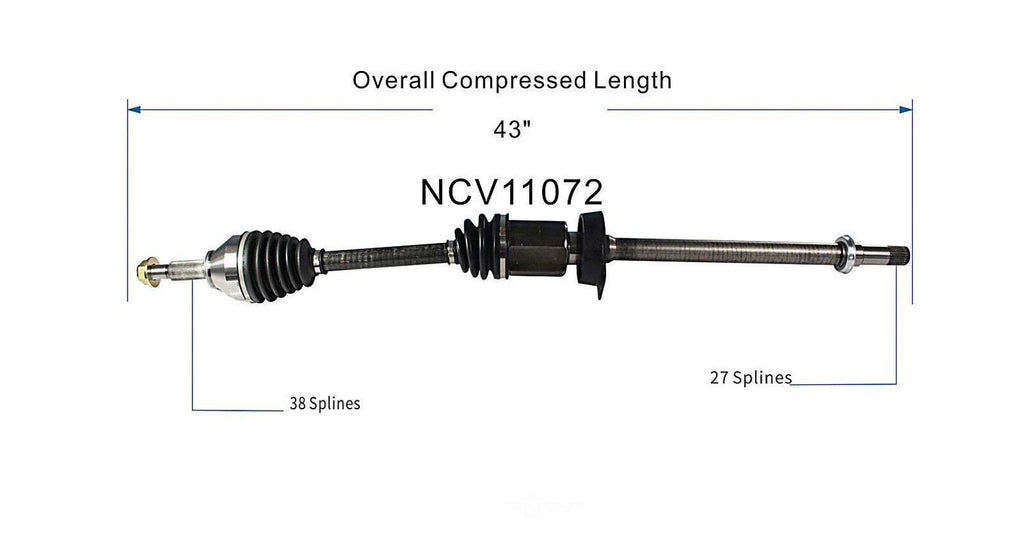 Right New CV Complete Assy   GSP North America   NCV11072