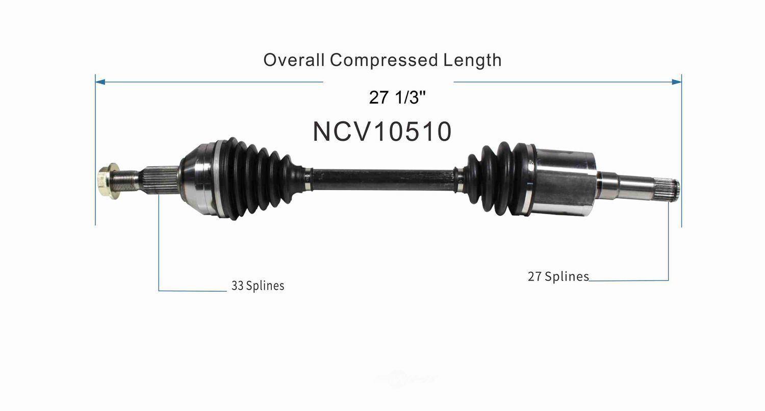 Left New CV Complete Assy   GSP North America   NCV10510