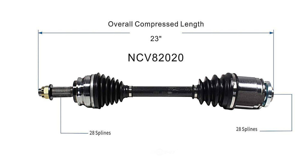 Right New CV Complete Assy   GSP North America   NCV82020
