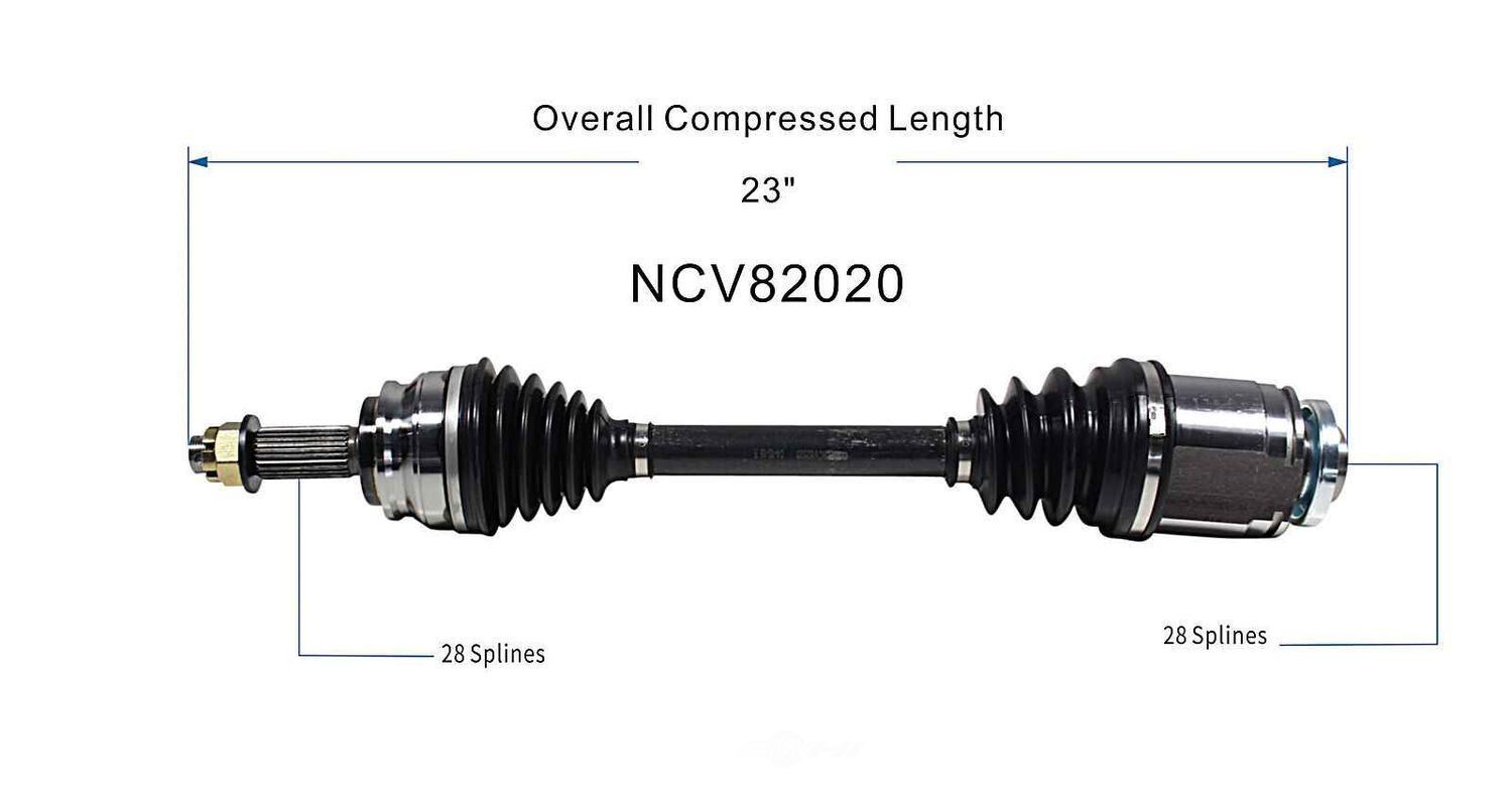 Right New CV Complete Assy   GSP North America   NCV82020