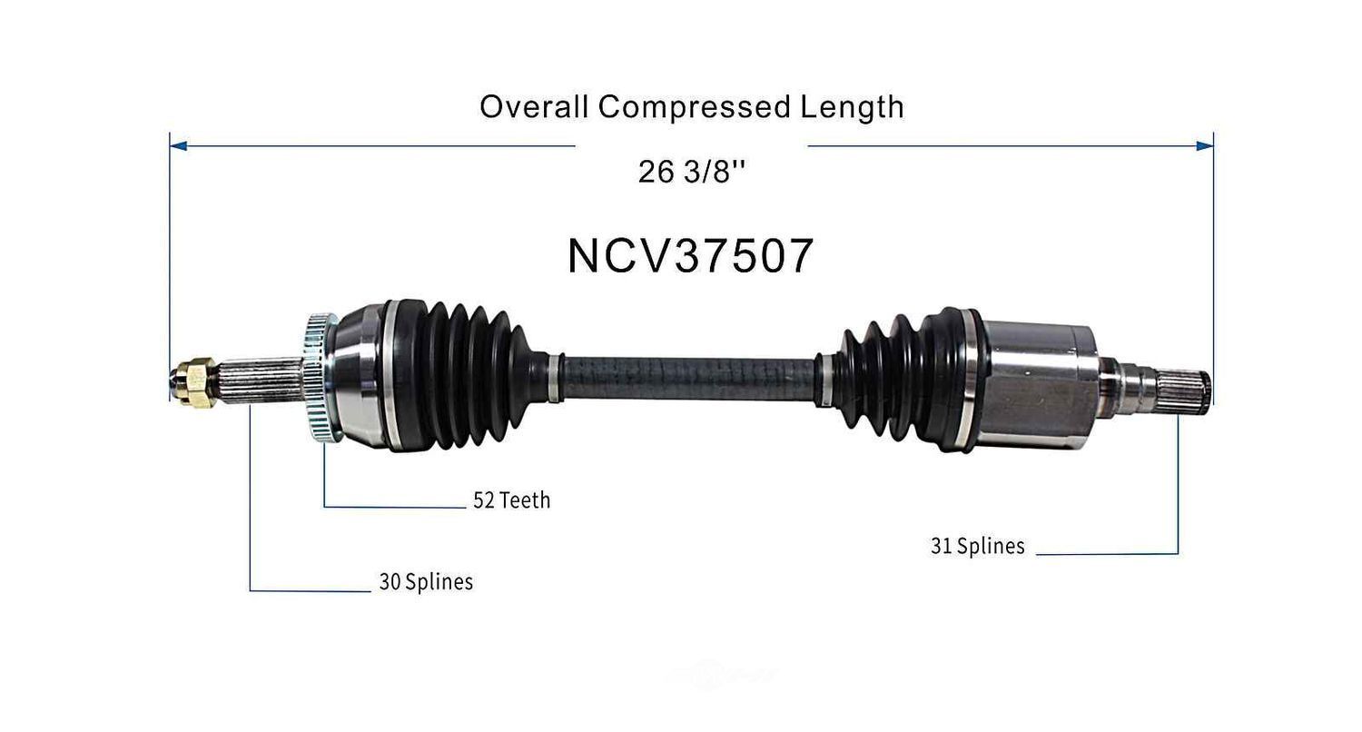 Left New CV Complete Assy   GSP North America   NCV37507