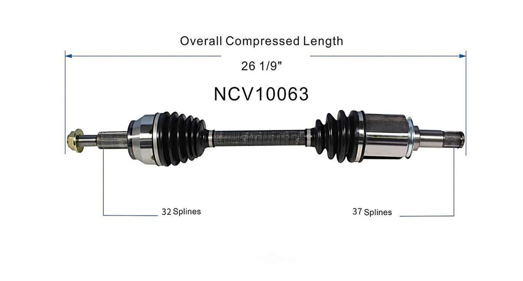Left New CV Complete Assy   GSP North America   NCV10063