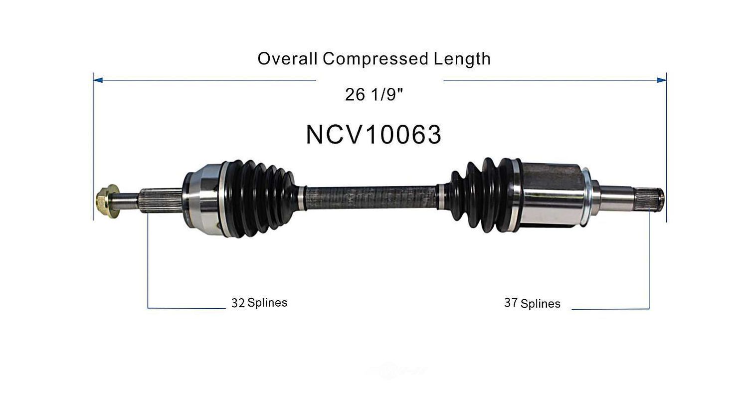 Left New CV Complete Assy   GSP North America   NCV10063