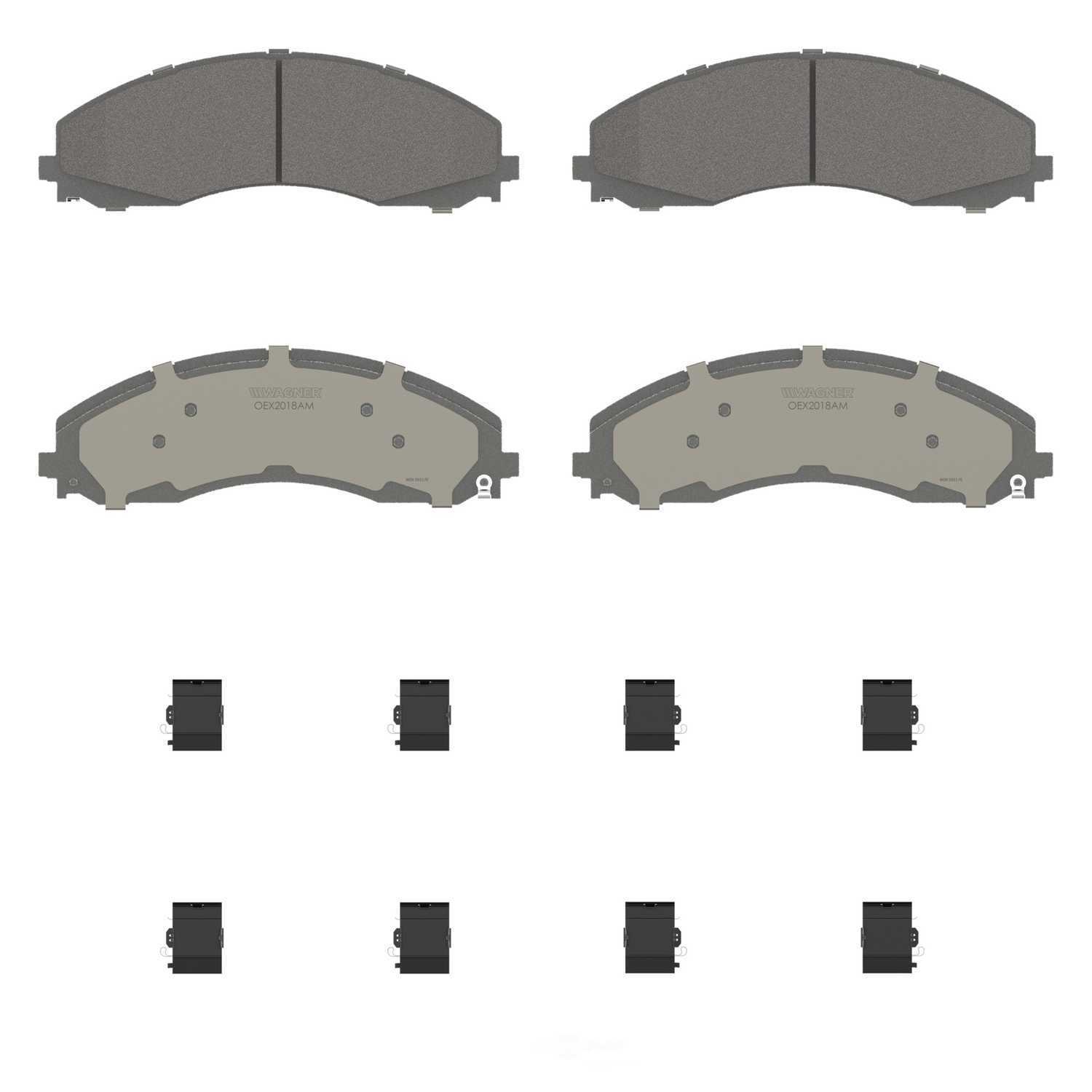 Rr Premium Ceramic Brake Pads  Wagner  OEX2018AM