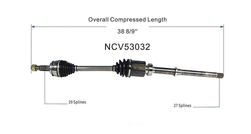 Right New CV Complete Assy   GSP North America   NCV53032