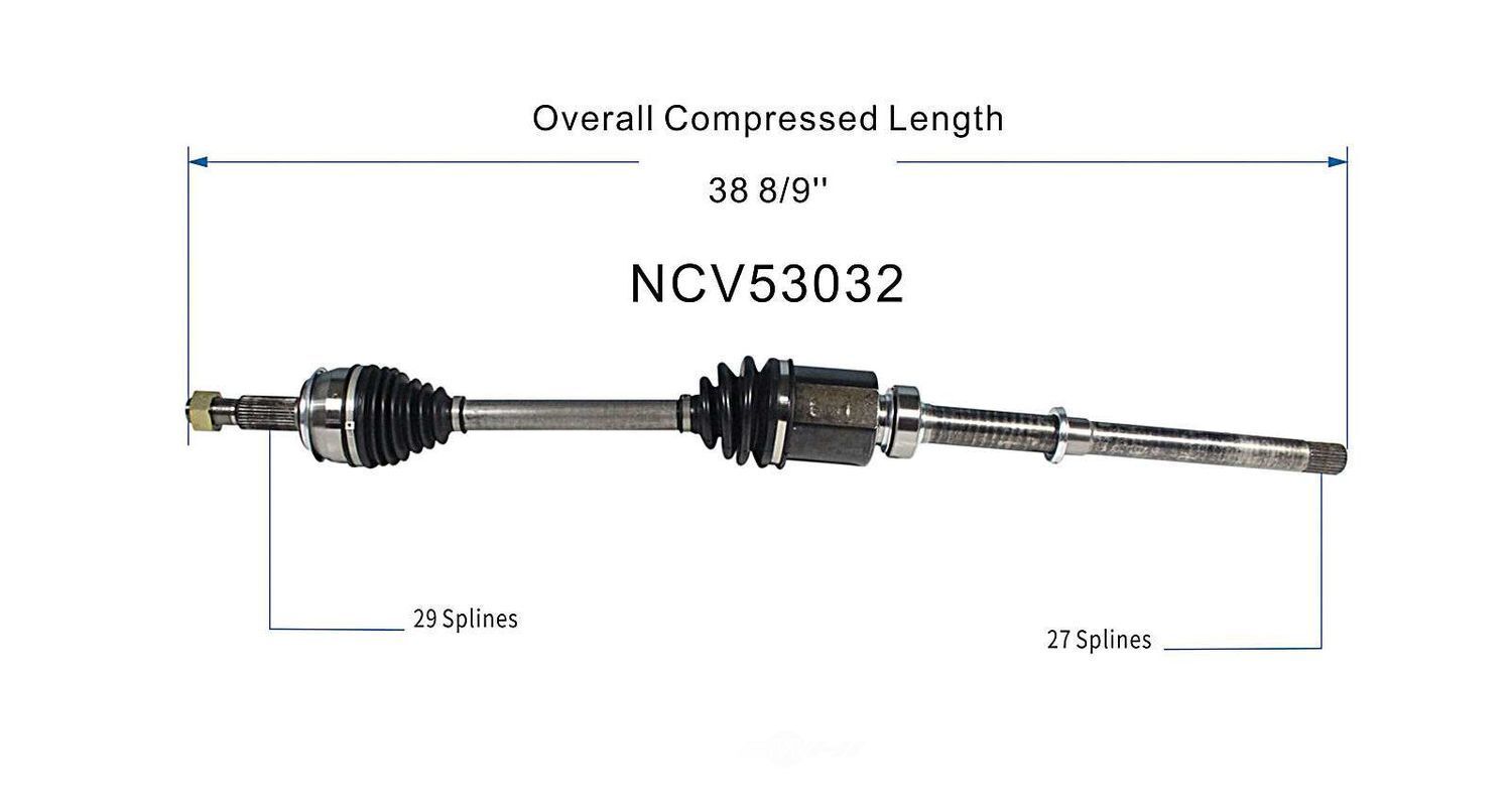 Right New CV Complete Assy   GSP North America   NCV53032
