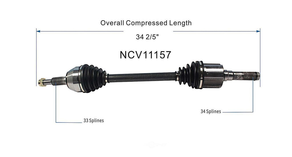 Right New CV Complete Assy   GSP North America   NCV11157