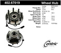 Frt Hub Assy  Centric Parts  402.67019