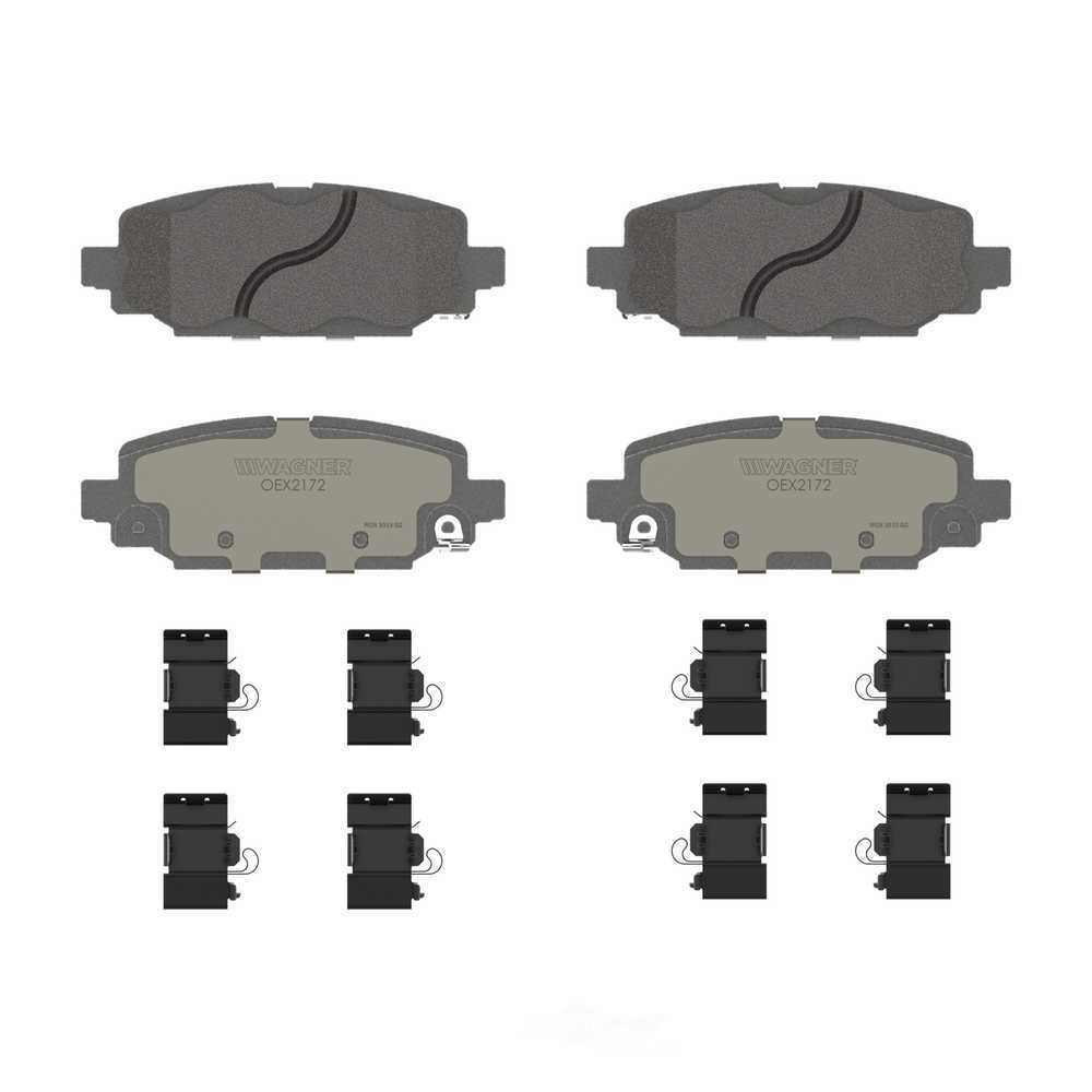 Rr Premium Ceramic Brake Pads  Wagner  OEX2172