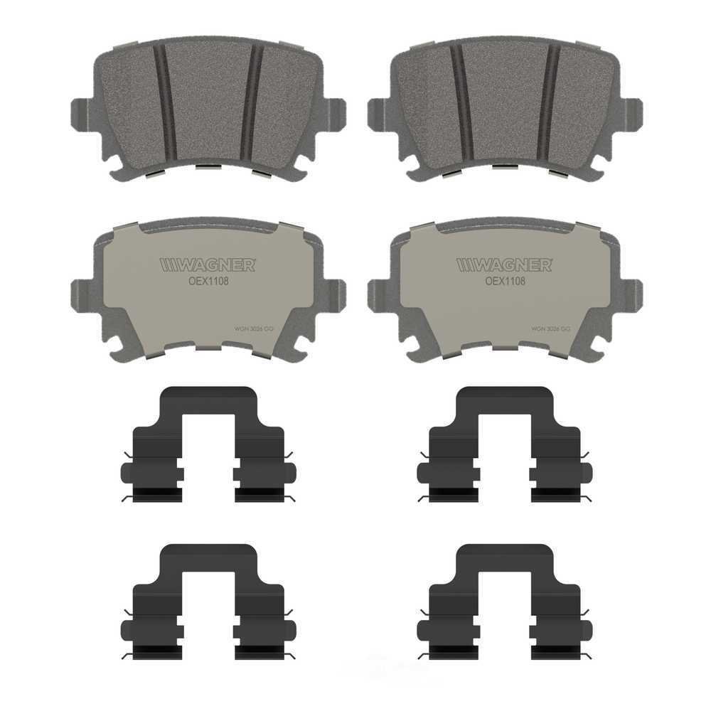 Rr Premium Ceramic Brake Pads  Wagner  OEX1108