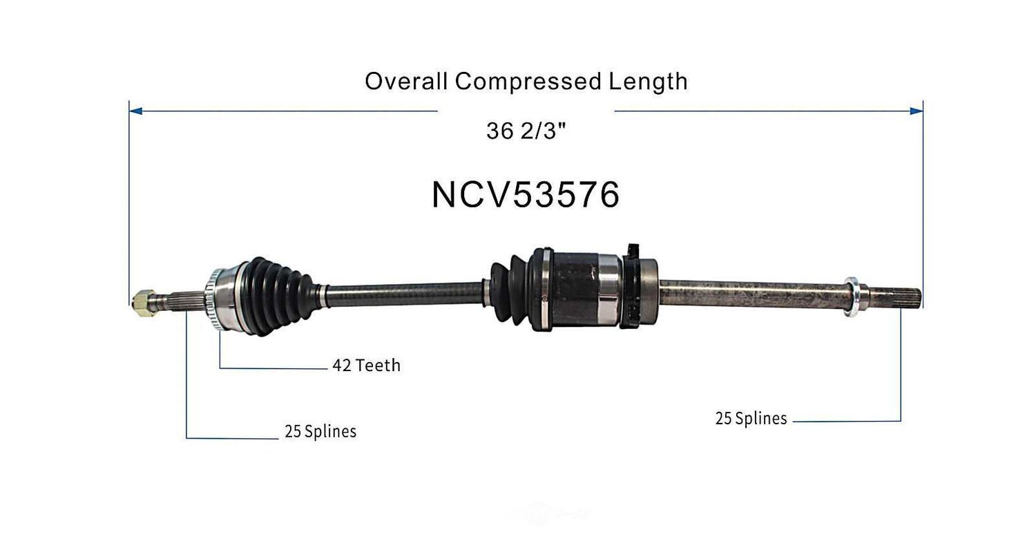 Right New CV Complete Assy   GSP North America   NCV53576