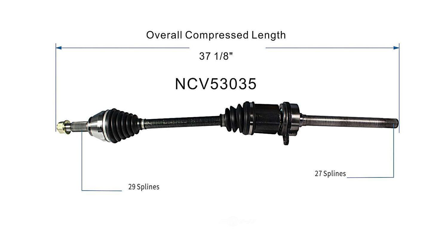 Right New CV Complete Assy   GSP North America   NCV53035