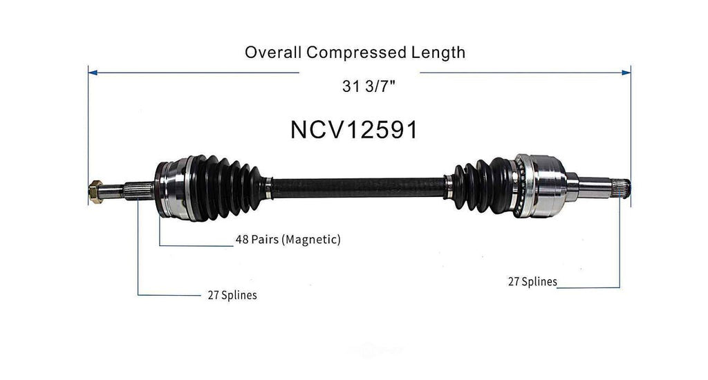 Left New CV Complete Assy   GSP North America   NCV12591
