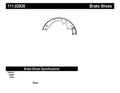 Rr Premium Brake Shoes  Centric Parts  111.02830