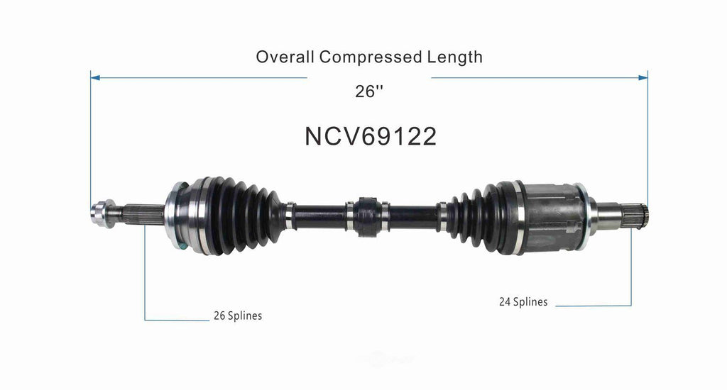 Left New CV Complete Assy   GSP North America   NCV69122