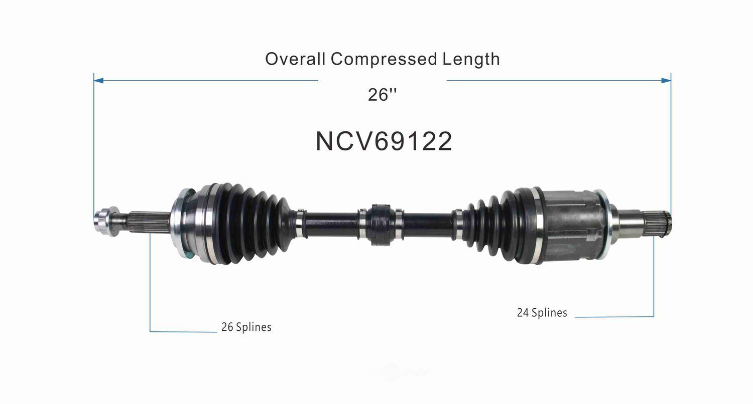 Left New CV Complete Assy   GSP North America   NCV69122