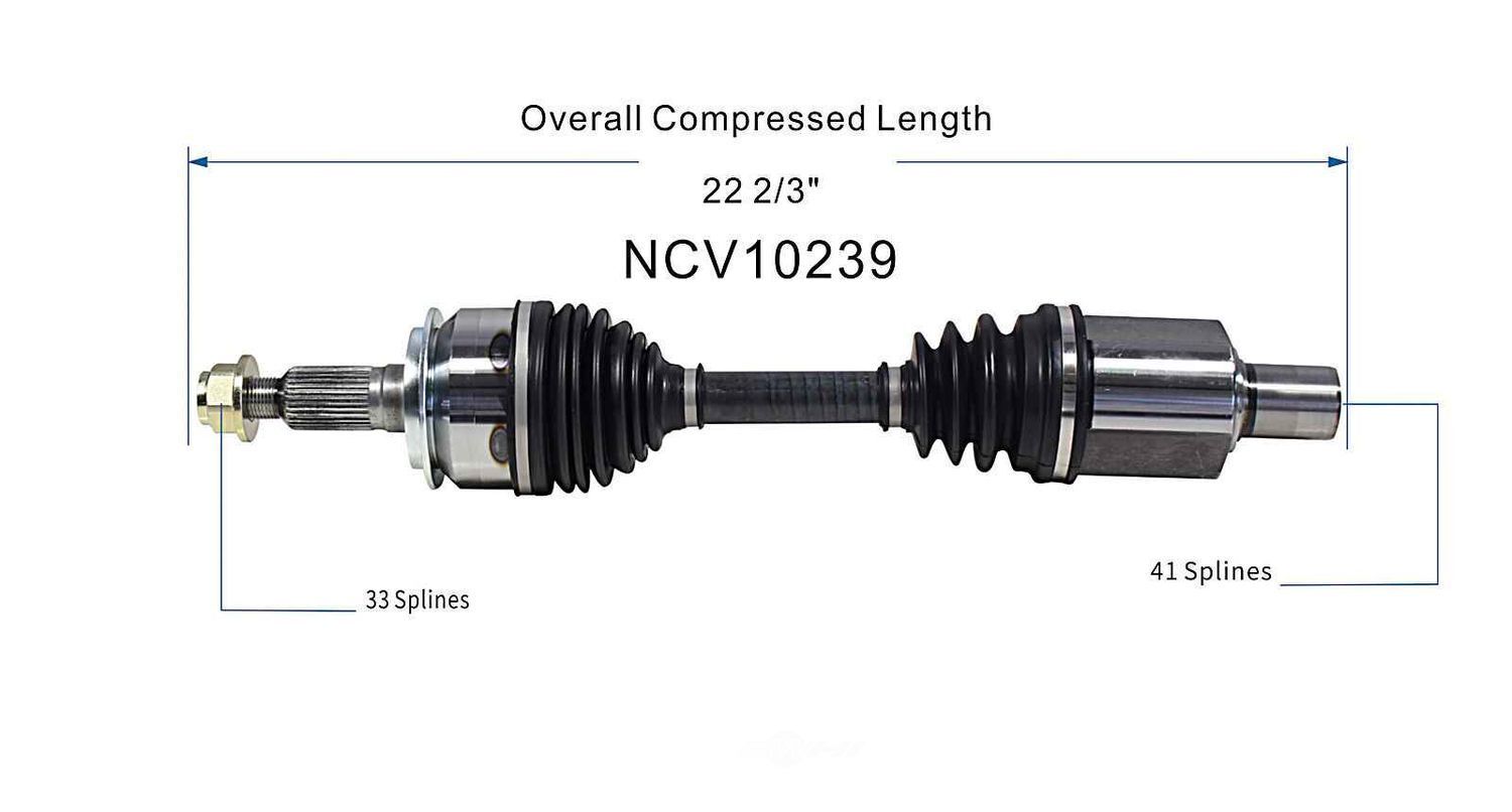 Axle Shaft Assy- CV Shaft   GSP North America   NCV10239