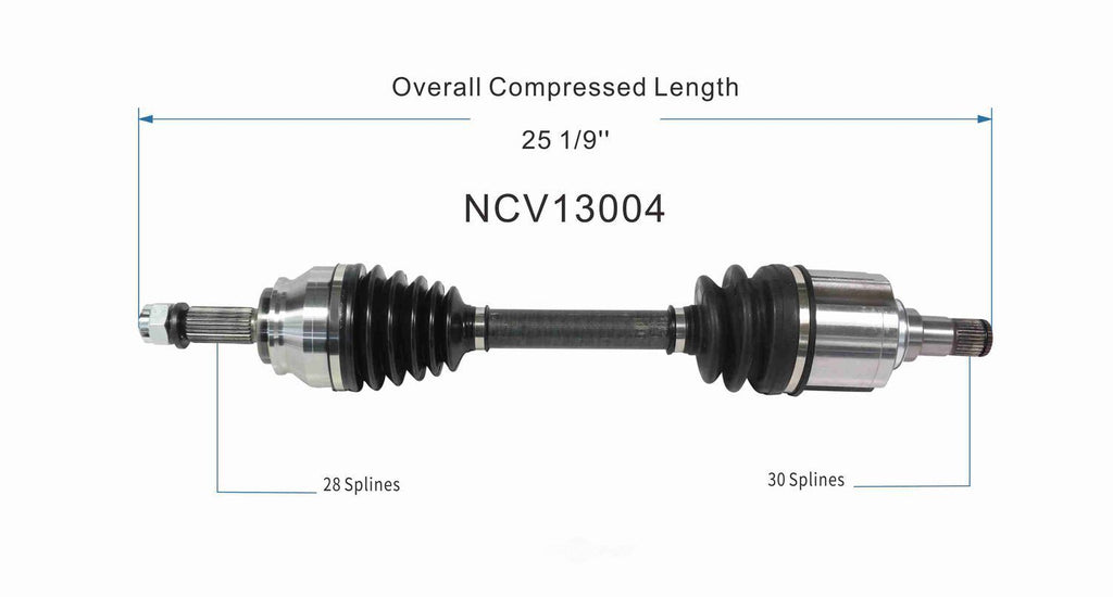 Left New CV Complete Assy   GSP North America   NCV13004
