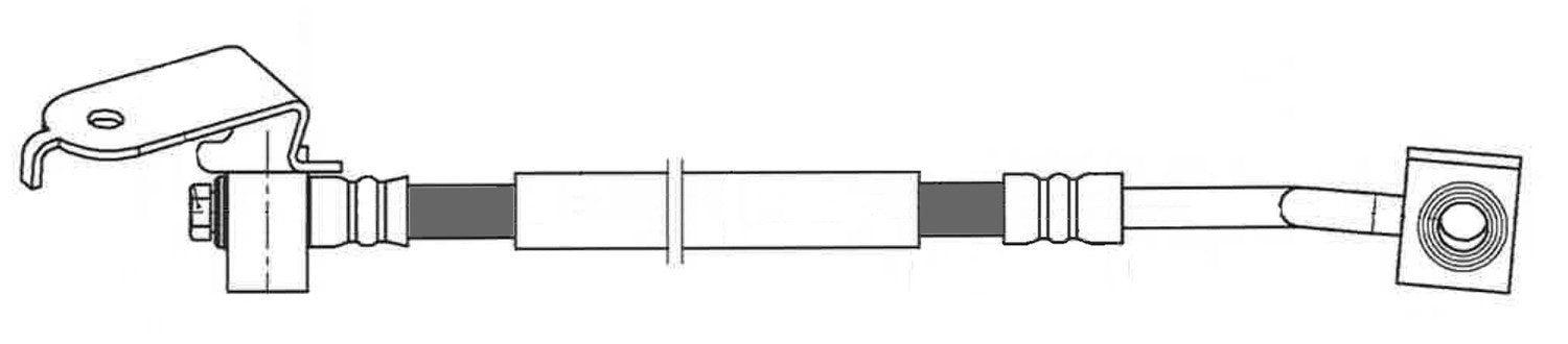 Rr Brake Hose  Centric Parts  150.63398