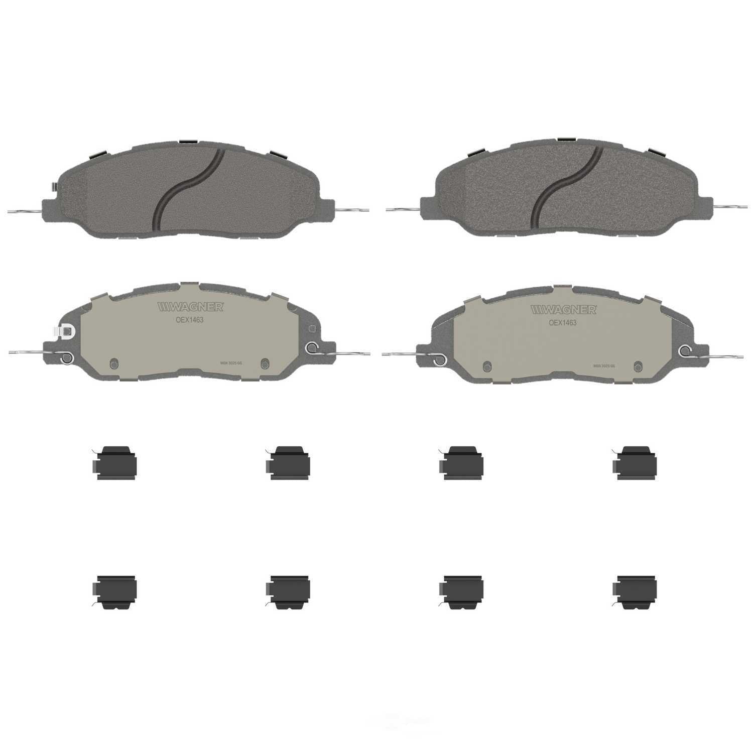 Frt Premium Ceramic Brake Pads  Wagner  OEX1463