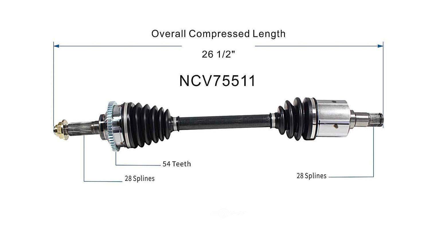Left New CV Complete Assy   GSP North America   NCV75511