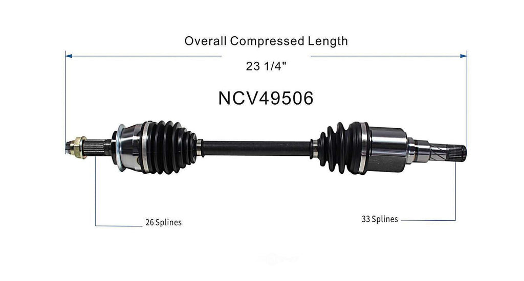 Left New CV Complete Assy   GSP North America   NCV49506