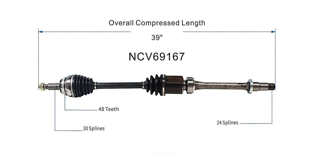 Right New CV Complete Assy   GSP North America   NCV69167
